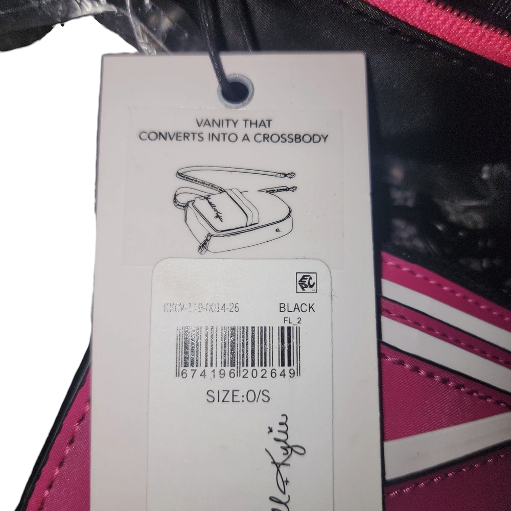 Kendall & Kylie Black and Pink Crossbody Bag With Wallet - Picture 9 of 12